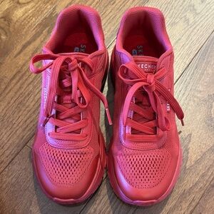 Skechers womens Vibrant Red Sneakers size 8